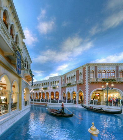 Gondola at Venetian and Palazzo resorts