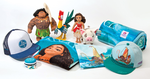 Moana-themed amenities