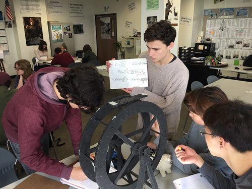 OCSA students working on Ferris wheel project