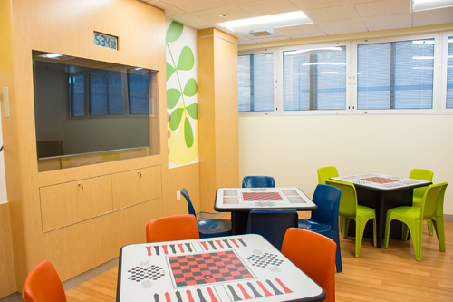 CHOC Mental Health Inpatient Center group activity room
