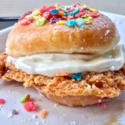 Krispy Kreme Chicken Ice Cream Sandwich