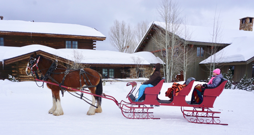 sleigh ride in Colorado MidRange