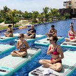 Yoga Fit Mat class on the water at Royalton Riviera Cancun MidRange