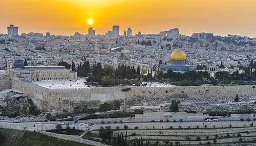 Jerusalem at sunset