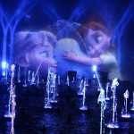 Disney World of Color displaying a scene from Frozen