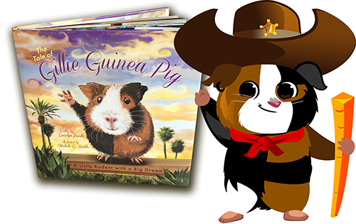 The Tale of Gillie Guinea Pig Book and Gillie Illustration