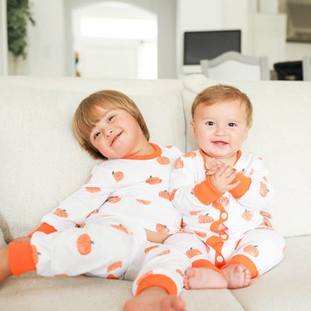 Matching Family Pumpkin Pjs BunnyBear Childrenswear