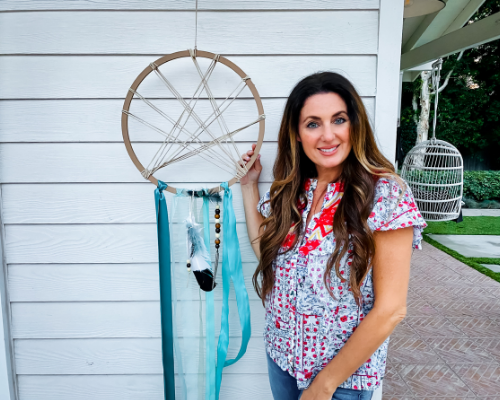 little red schoolhouse dream catcher craft