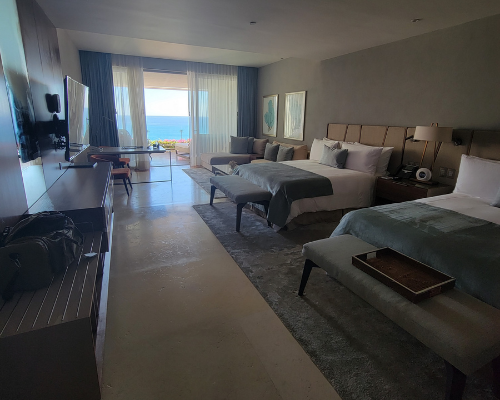 The rooms at Grand Velas are a luxurious 1100-square feet.