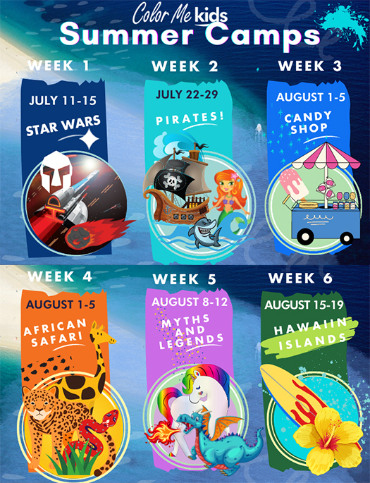 Color Me Mine Summer Camp