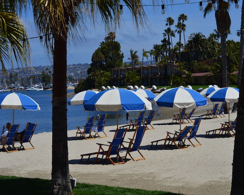 Mission Bay Bahia Beach lounging 1