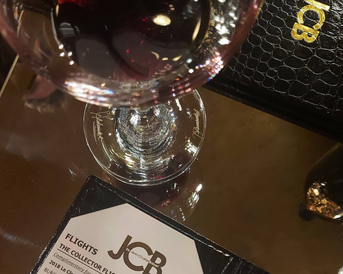 JCB Lounge Baccarat crystal wine glass