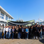 Students ready to board the Crystal Cove Conservancy Science Cruise out of Davey’s Locker