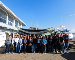 Students ready to board the Crystal Cove Conservancy Science Cruise out of Davey’s Locker