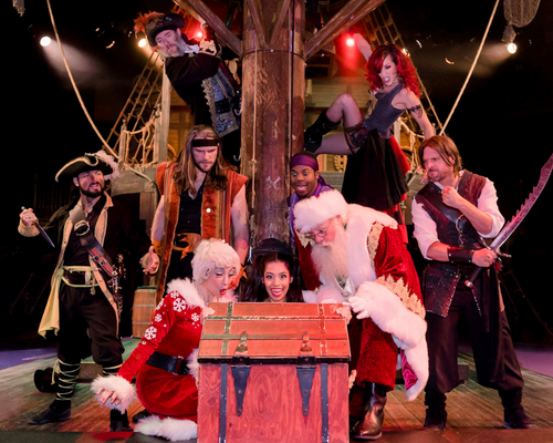 The cast of the Christmas show at Pirate's Dinner Adventure.