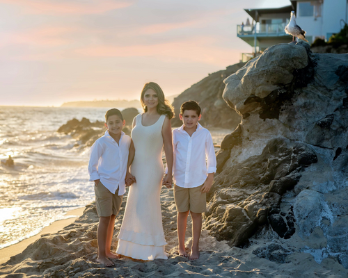 Marcella De Anda with her two sons