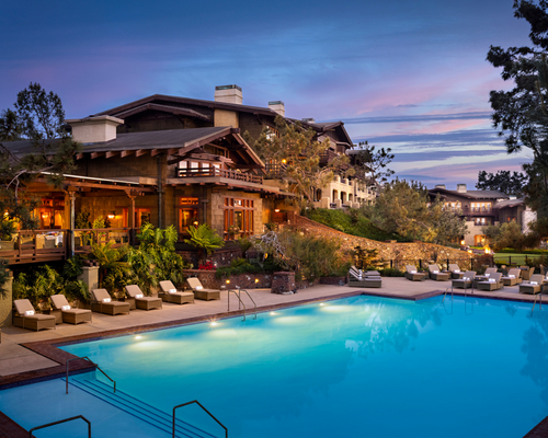A plunge in the pool refreshes after a day hiking.