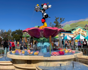 Toontown's new fountain is designed for all children to play with directly and water tables at levels for all needs – from the smallest guests to those in wheelchairs