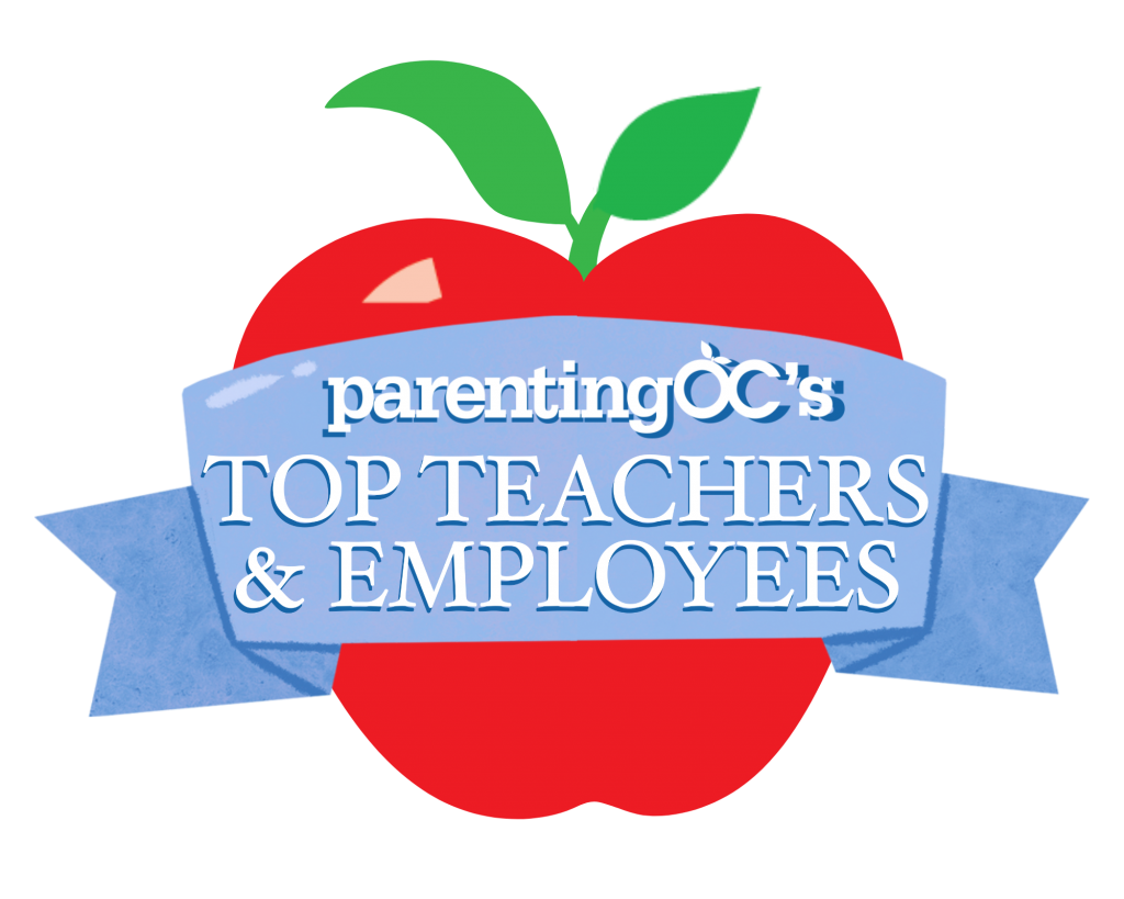 Top Teacher & Employee Apple Ribbon Badge