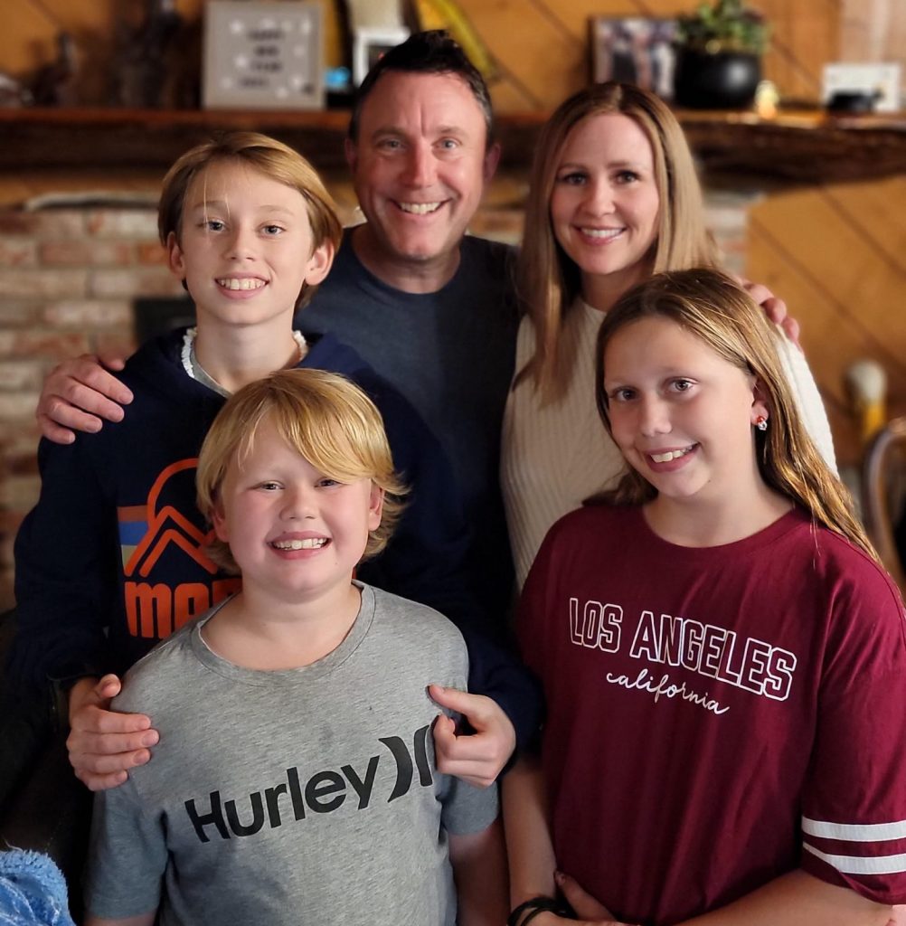 Dave Monk and family