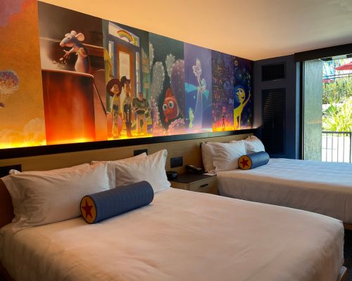 Two Bed in Pixar Haven Hotel room