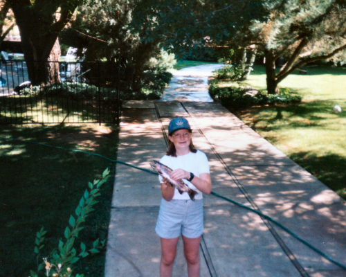 Becky La Nuevo with her first fish