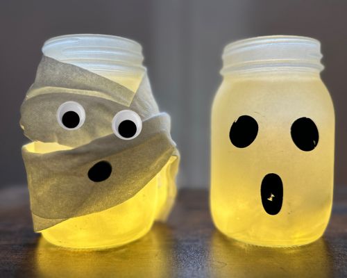 DIY spooky jars